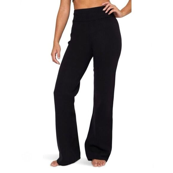 Spiritual Gangster Black Flare Leggings Size Small New - Picture 1 of 4